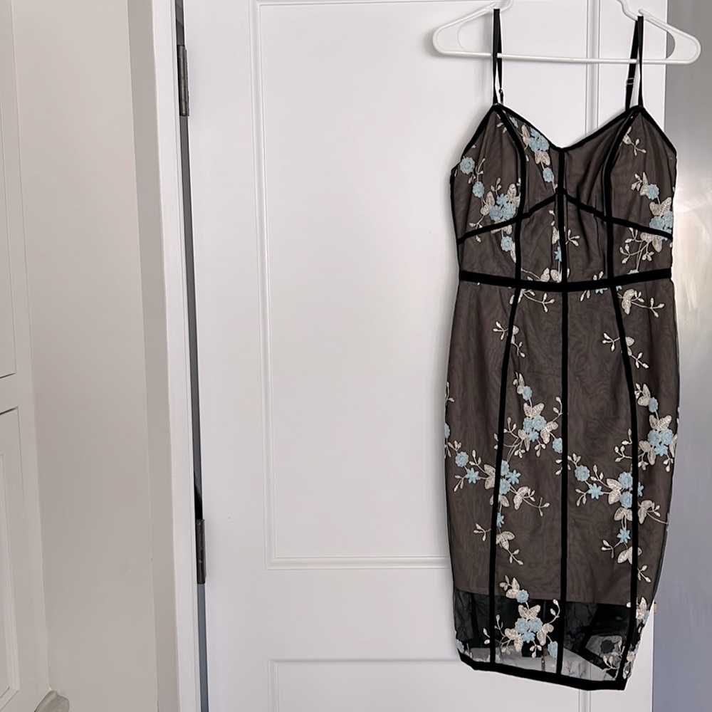 Bronx and Banco caged midi dress